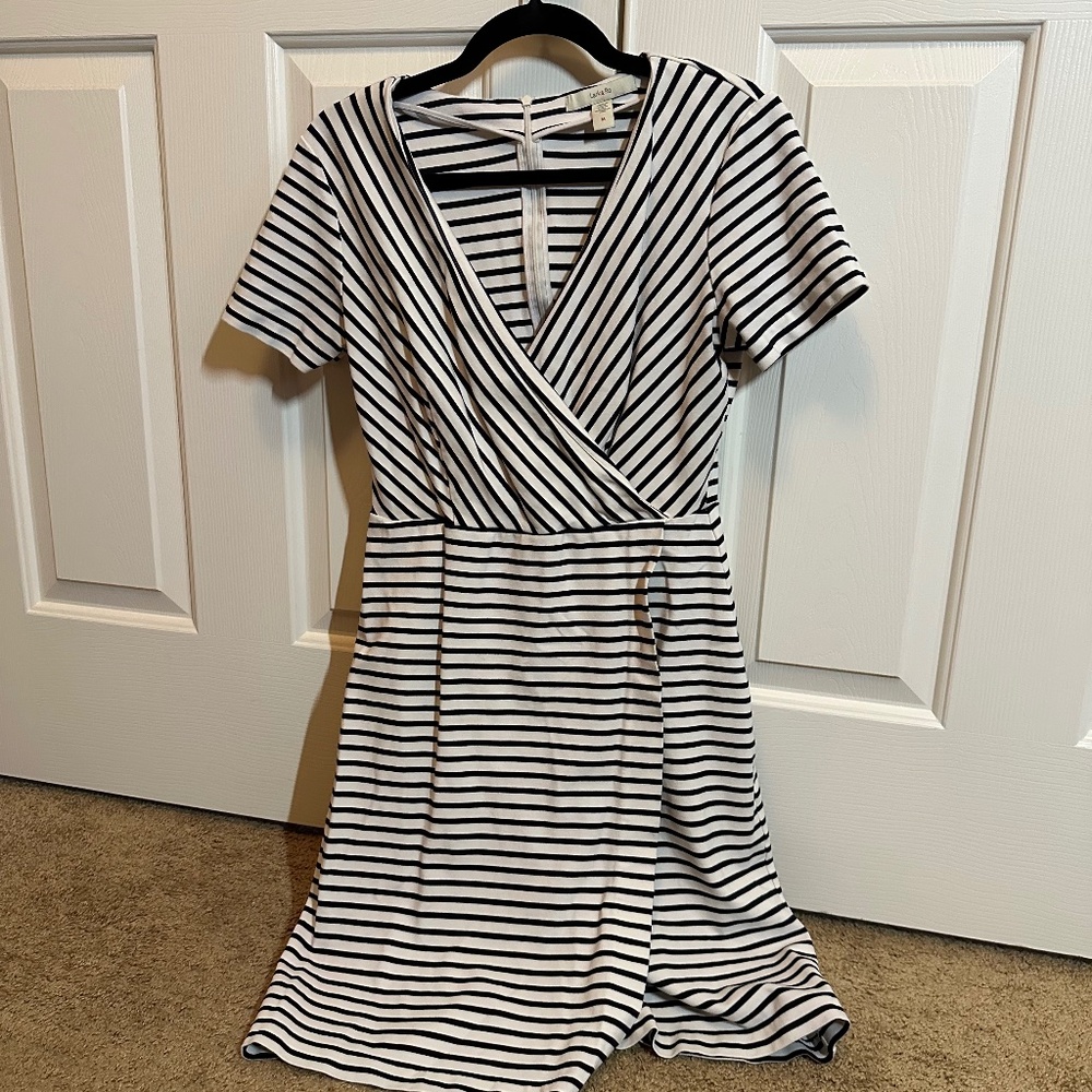 Lark & Ro Faux Wrap Dress